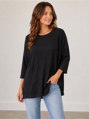 Eileen Fisher XL Black Top
